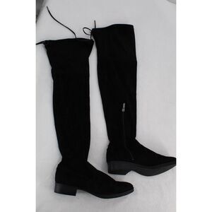 Circus By Sam Edelman Women Black Faux Suede Block Heel Over The Knee Boots Sz10